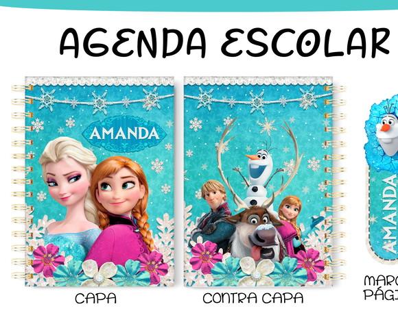Arquivo Digital Agenda Escolar Frozen