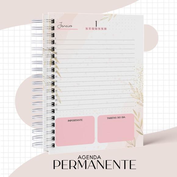 Arquivo Digital Agenda Floral Rosa 2022