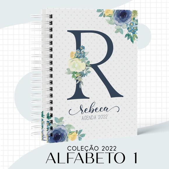 Arquivo Digital Agenda Floral Azul 2022