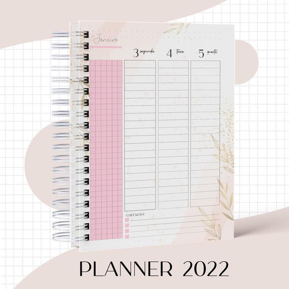 Arquivo Digital Agenda Floral Rosa 2022