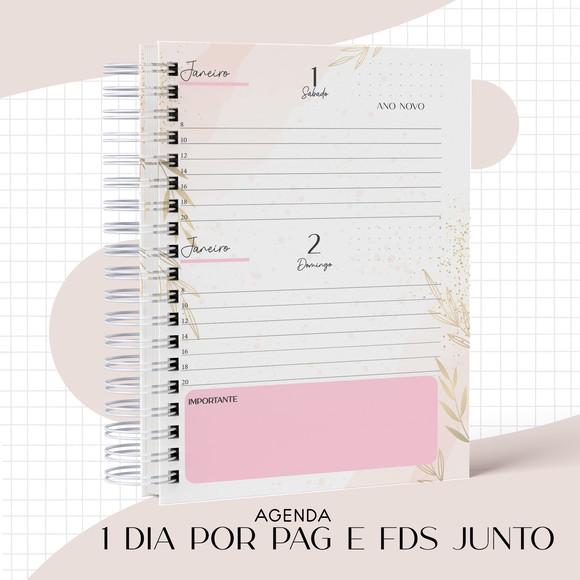 Arquivo Digital Agenda Floral Rosa 2022