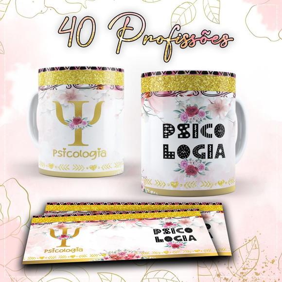 Arquivo Digital Arte Caneca 40 Profissões