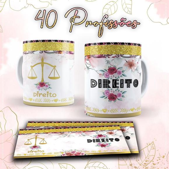 Arquivo Digital Arte Caneca 40 Profissões
