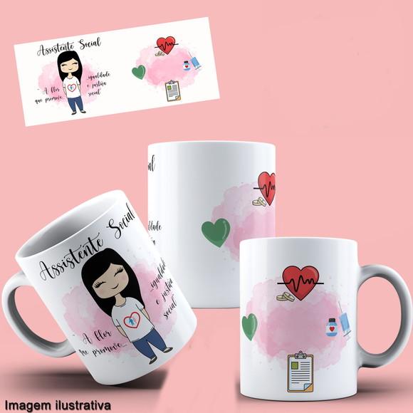 Arquivo Digital Arte Caneca Assistente Social