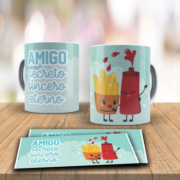 Arquivo Digital Arte Caneca Amigo Secreto