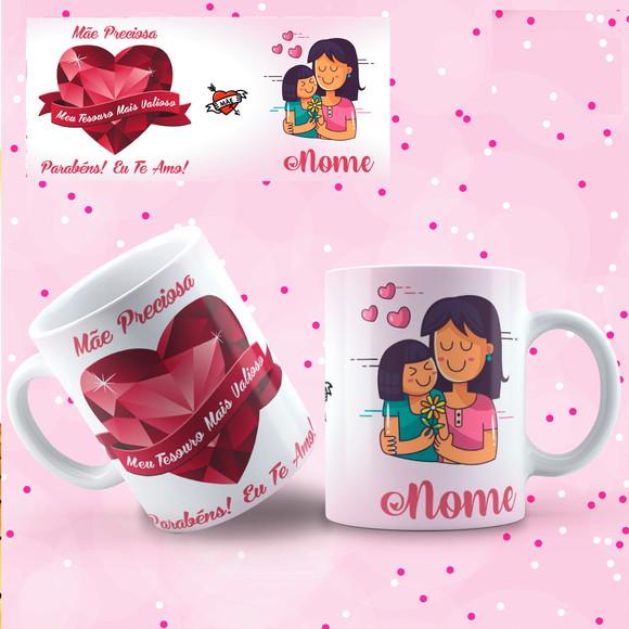 Arquivo Digital Arte Caneca Dia das Mães