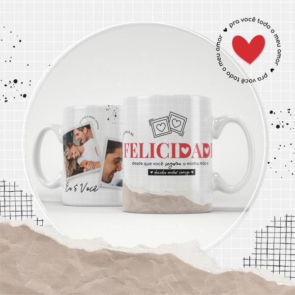 Arquivo Digital Arte Caneca Dia dos Namorados