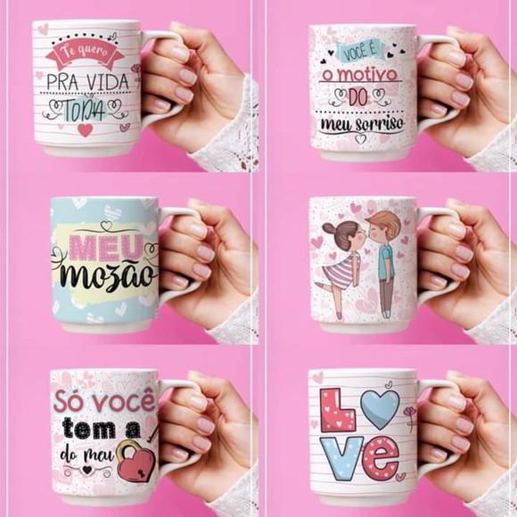 Arquivo Digital Arte Caneca Dia dos Namorados