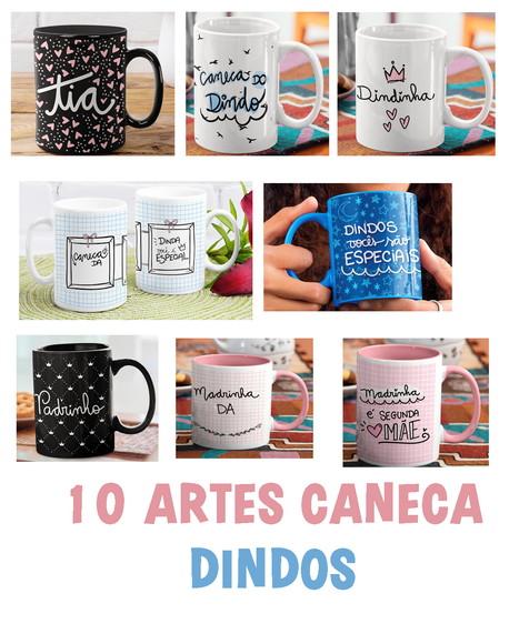 Arquivo Digital Arte Caneca Dindos