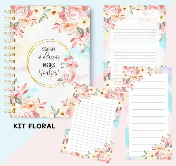 Arquivo Digital Bloco anotação Flores