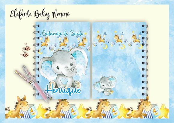 Arquivo Digital Bloco anotação Elefante Baby