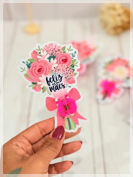 Arquivo Digital Buquê Presilha Dia das Mães