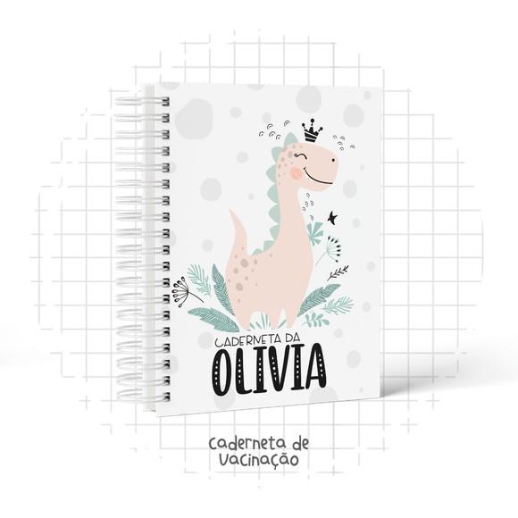 ARQUIVO DIGITAL CADERNETA VACINA DINOSSAURO MENINA