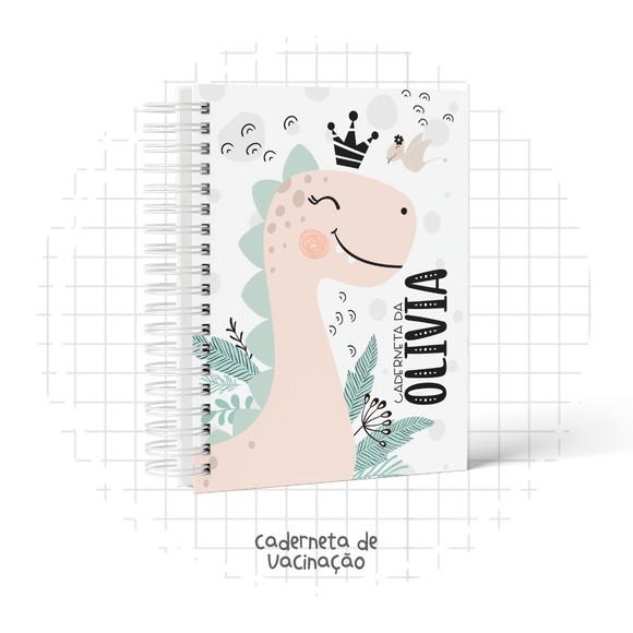 ARQUIVO DIGITAL CADERNETA VACINA DINOSSAURO MENINA