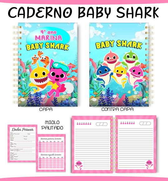Arquivo Digital Caderno Baby Shark