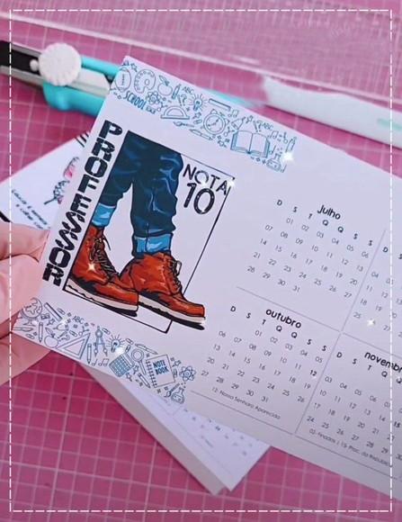 Arquivo Digital Calendário de Mesa 2024 Professor