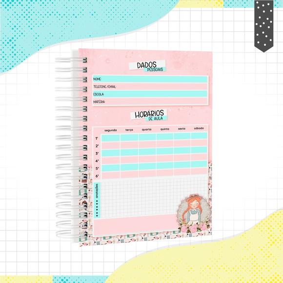 Arquivo Digital Capa Caderno Menina