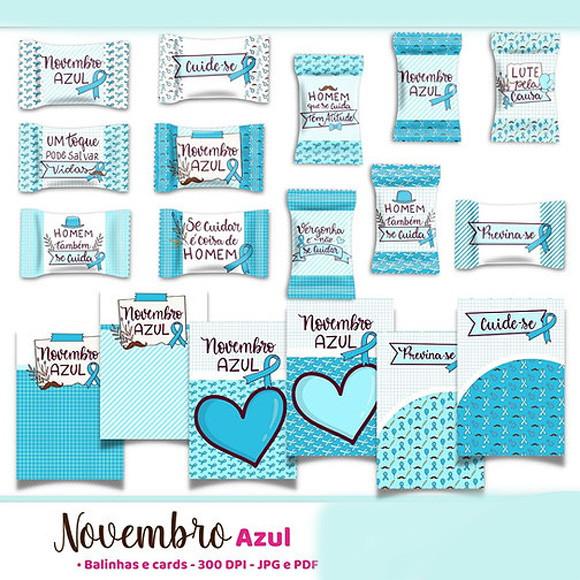 Arquivo Digital Cartão Bala Novembro Azul