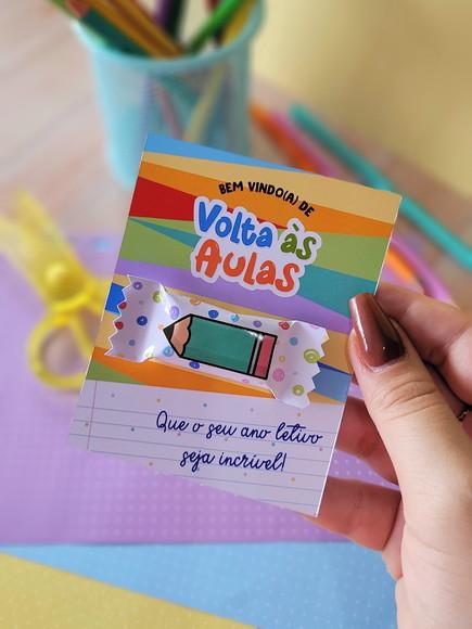 Arquivo Digital Cartão Bala Volta as Aulas