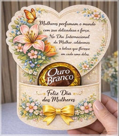 Arquivo Digital Cartão Bombom Dia das Mulheres