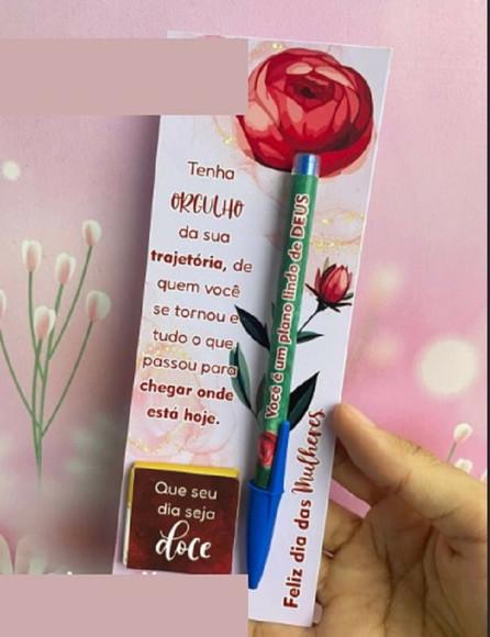Arquivo Digital Cartão Lápis Dia das Mulheres