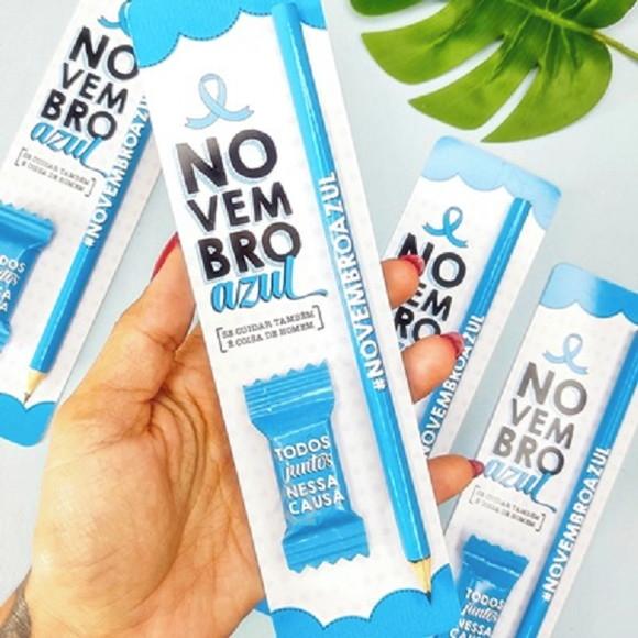 Arquivo Digital Cartão Lápis Novembro Azul