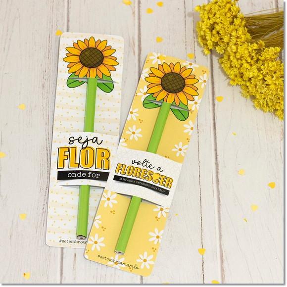 Arquivo Digital Cartão Lápis Setembro Amarelo