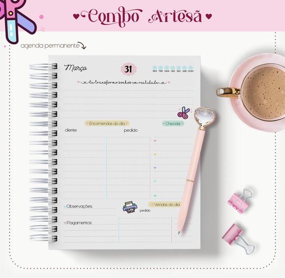 Arquivo Digital Combo Agenda + Caneca Artesã