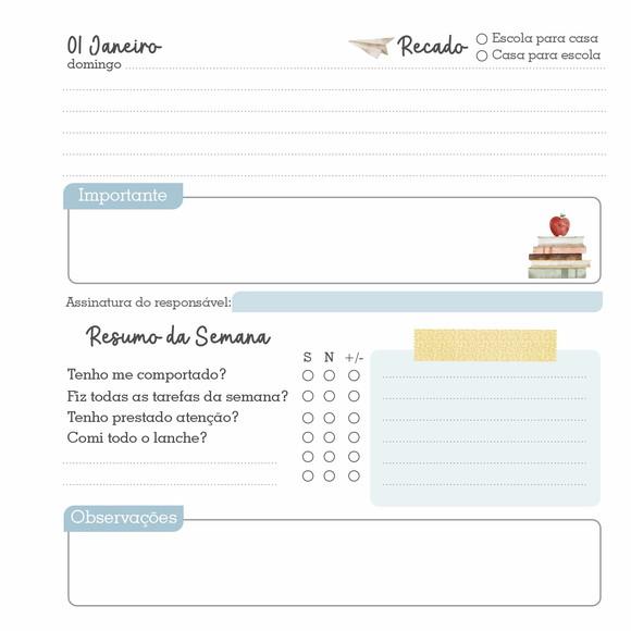 Arquivo Digital Combo Agenda Escolar 2023