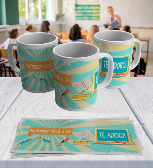 Arquivo Digital Combo Arte Caneca Dia dos Professores