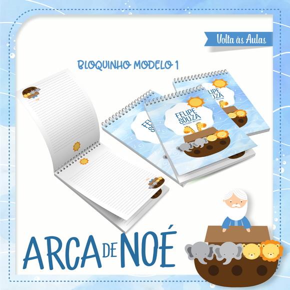ARQUIVO DIGITAL COMBO CADERNO + BLOQUINHO ARCA DE NOÉ