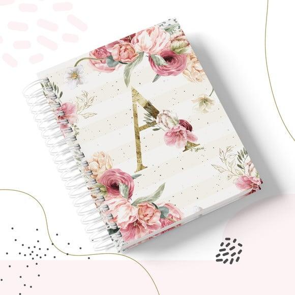 ARQUIVO DIGITAL COMBO CADERNO + BLOQUINHO FLORAL