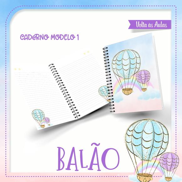 ARQUIVO DIGITAL COMBO CADERNO + BLOQUINHO BALÃO