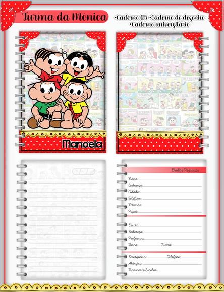 Arquivo Digital Combo Caderno e Etiqueta