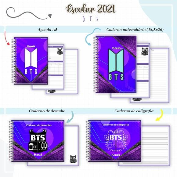 Arquivo Digital Combo Caderno BTS