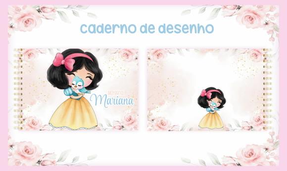 Arquivo Digital Combo Caderno Branca de neve