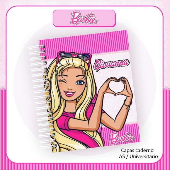 Arquivo Digital Combo Caderno Barbie