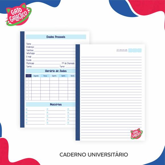 ARQUIVO DIGITAL COMBO CADERNO GATO GALÁCTICO