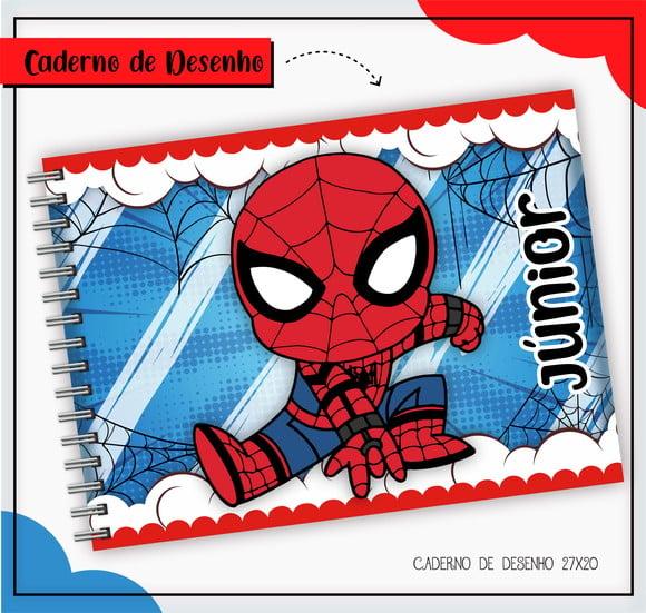 Arquivo Digital Combo Caderno Homem Aranha