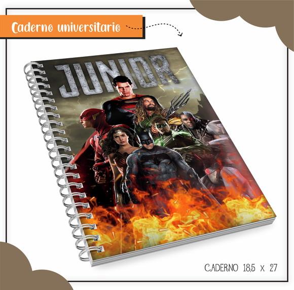 Arquivo Digital Combo Caderno Liga da Justiça