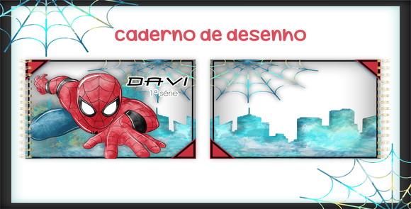 Arquivo Digital Combo Caderno Homem Aranha