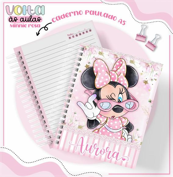 Arquivo Digital Combo Caderno Minnie