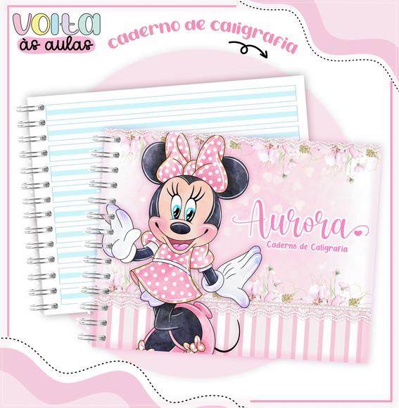 Arquivo Digital Combo Caderno Minnie