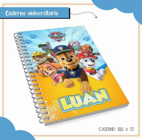 Arquivo Digital Combo Caderno Patrulha Canina