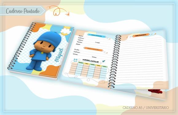 Arquivo Digital Combo Caderno Pocoyo