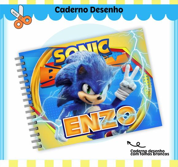 Arquivo Digital Combo Caderno Sonic