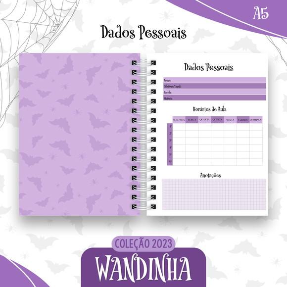 Arquivo Digital Combo Caderno Wandinha Adams