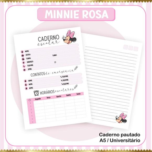 Arquivo Digital Combo Escolar 2023 Minnie Rosa
