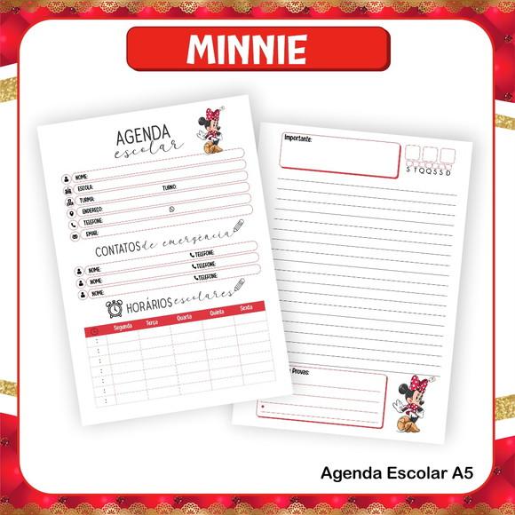 Arquivo Digital Combo Escolar 2023 Minnie Vermelha