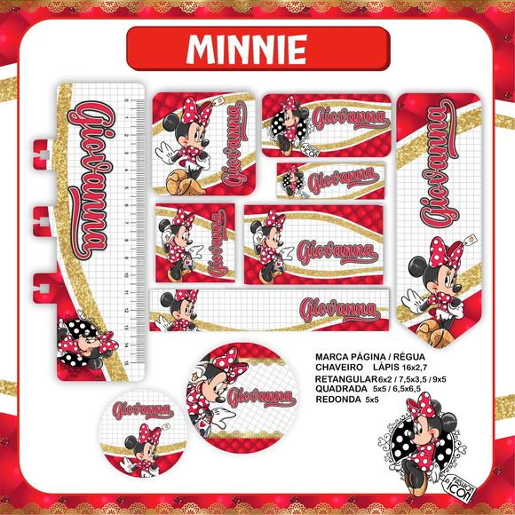 Arquivo Digital Combo Escolar 2023 Minnie Vermelha